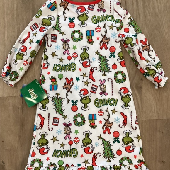 REDUCED HOW THE GRINCH STOLE CHRISTMAS GIRLS PAJAMAS GOWN DRESS VARIOUS - Picture 4 of 8